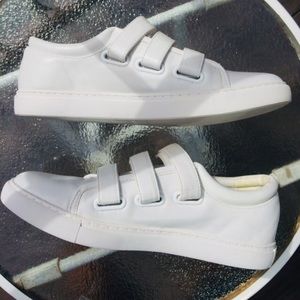 Kenneth Cole Reaction White Velcro Sneakers
